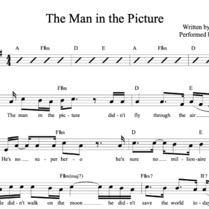 The Man in the Picture Sheet Music...suitable for any instrument